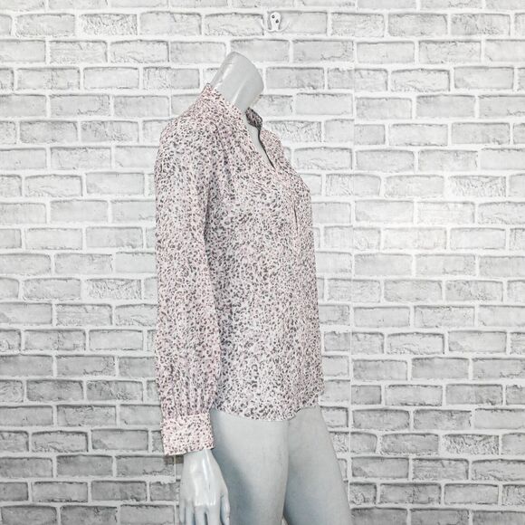 L'Agence Women's Kavita top semi sheer printed size Small - Picture 5 of 8